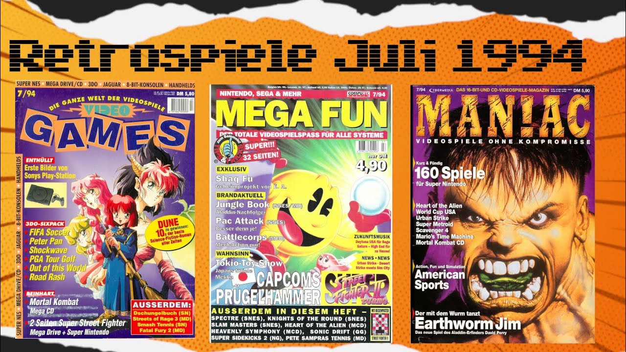 Videospiele vor 30 jahren Zeitreise ins Jahr 94 Juli - Playstation im Anmarsch
