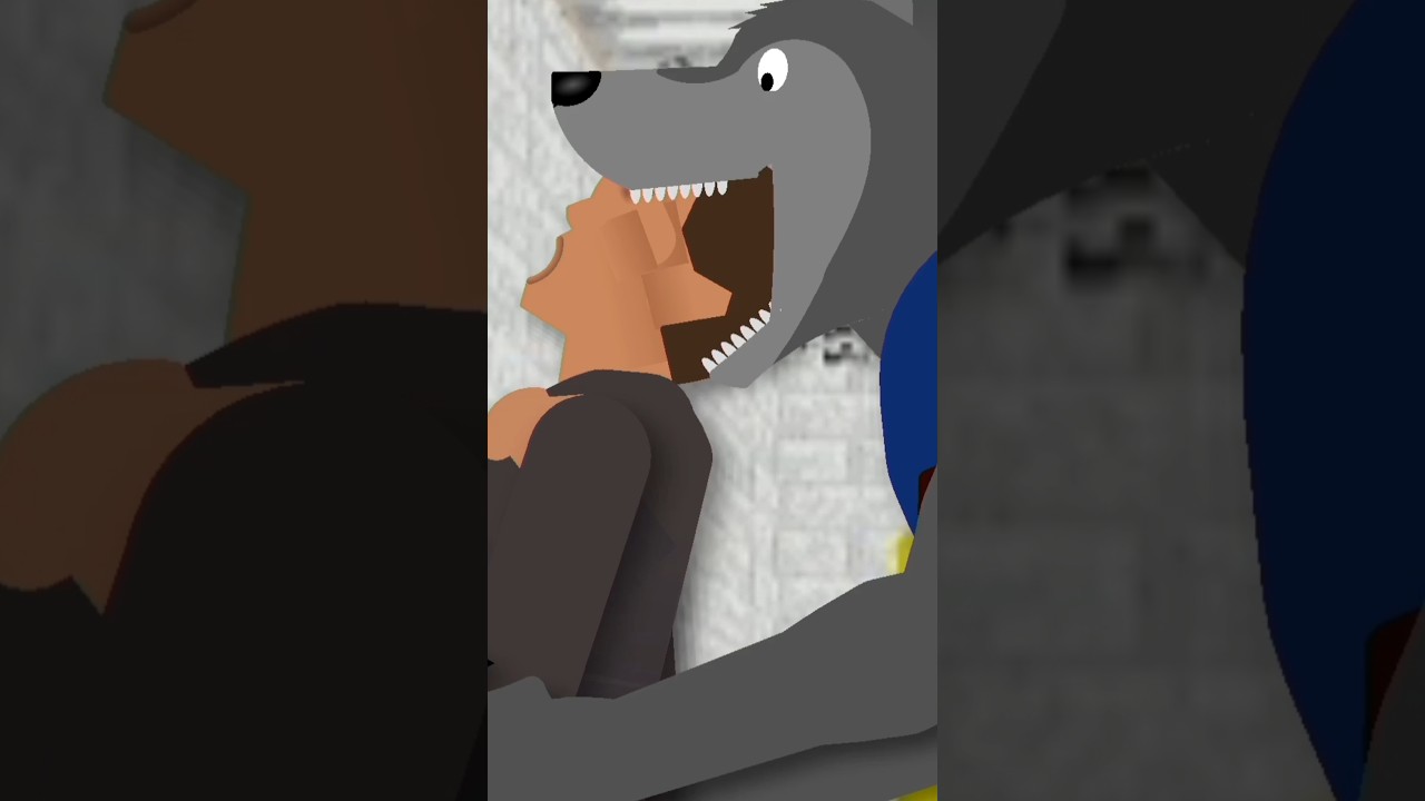 Короткометражки &laquo;Балди против большого злого волка 2&raquo; #sticknodes #analoghorror #animation #baldi...
