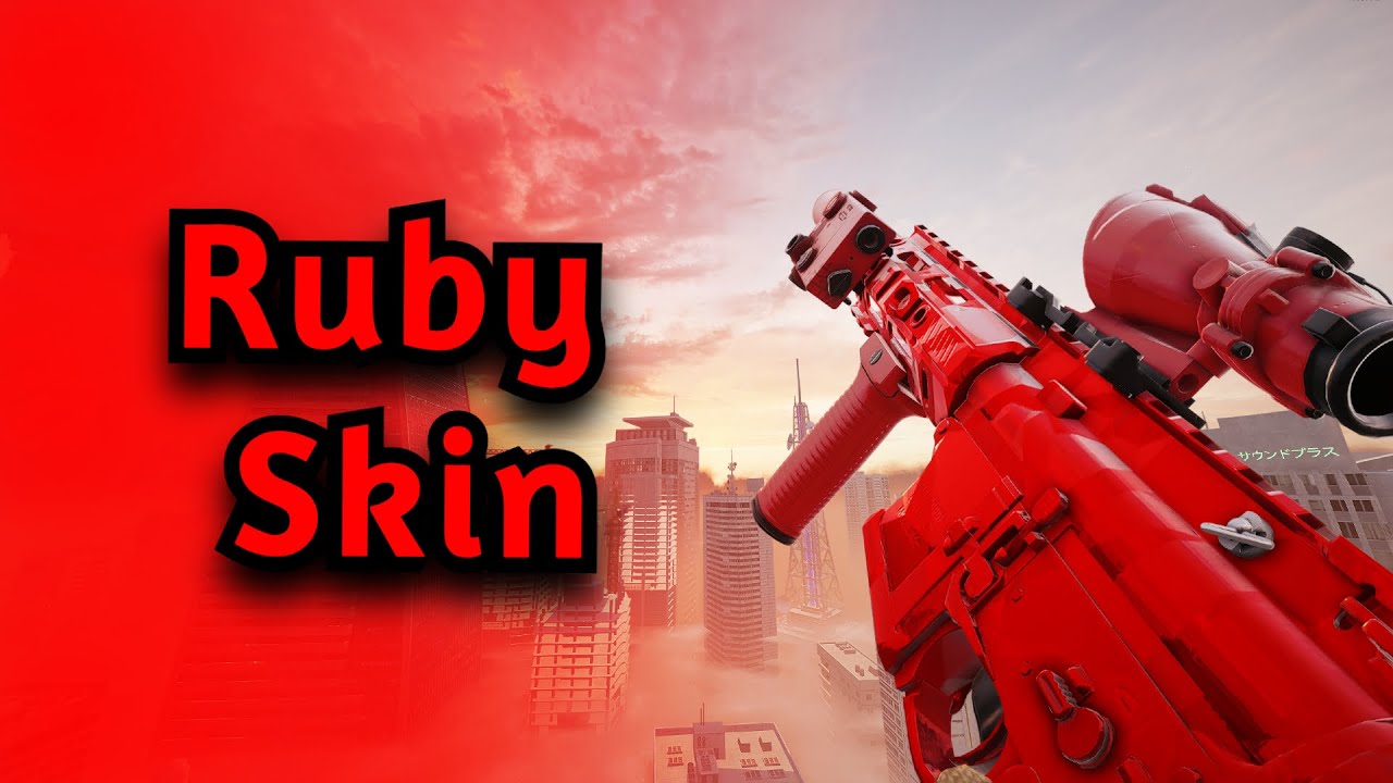 Rainbow Six Siege Ruby Weapon Skin Preview 2024