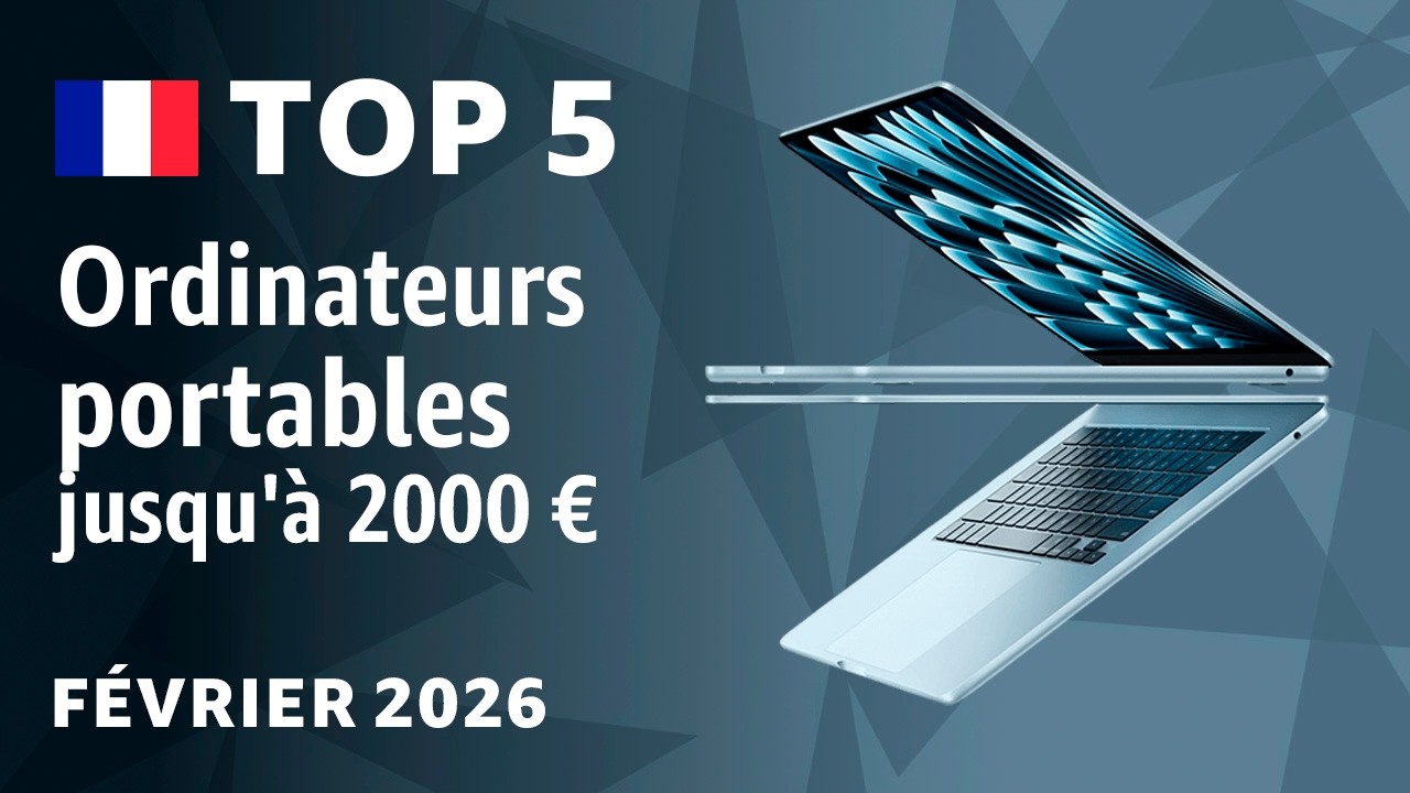 TOP—5. Meilleurs ordinateurs portables jusqu'à 2000 €. Test et comparaison février 2026