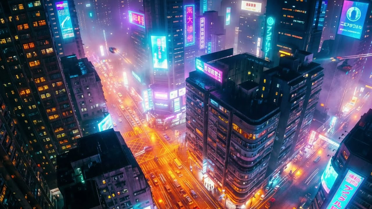 Simmering Imminence | 80s Style Synthwave Cyberpunk Music | Retrowave | AI Generated