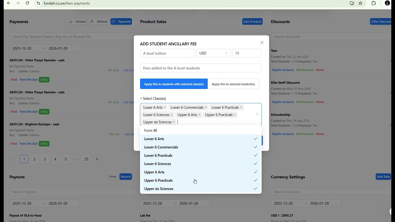 15  Finance module set rates, offer discounts, add ancillary fees