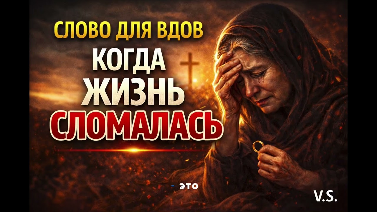 Когда жизнь сломалась. Слово для вдов.