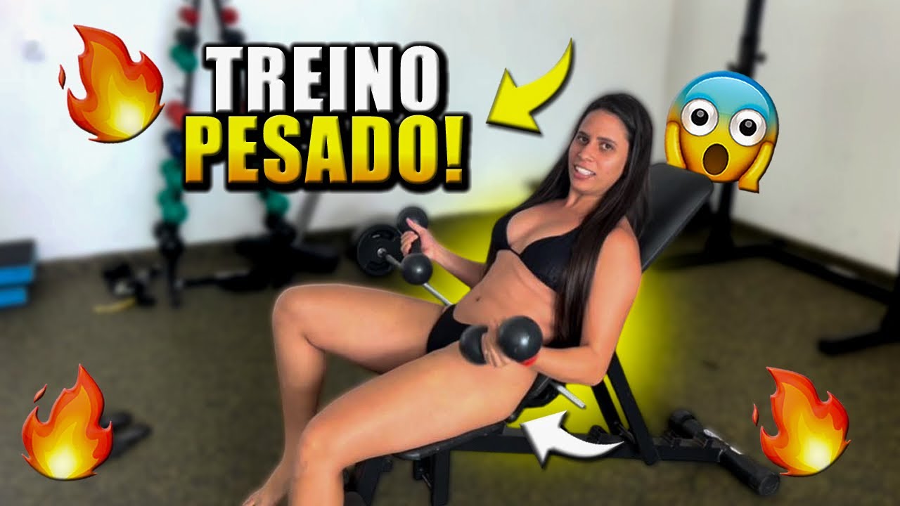 TREINEI DE BIQUÍNI NA ACADEMIA😂