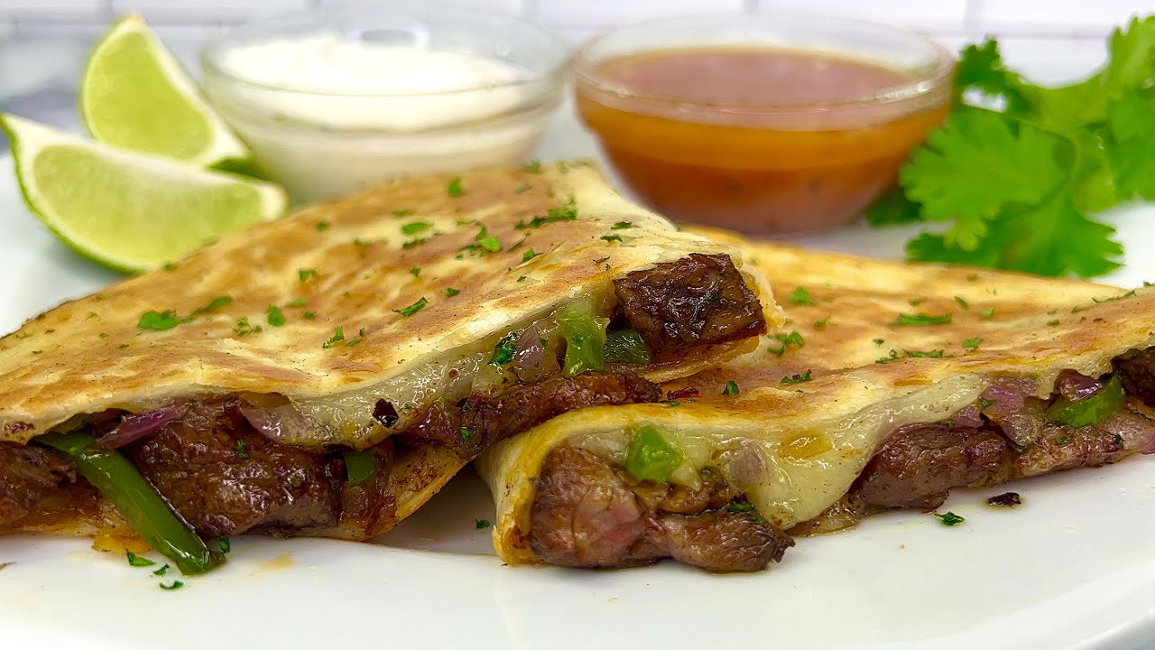 HOW TO MAKE THE VIRAL CHIPOTLE PHILLY CHEESESTEAK QUESADILLA AT HOME!