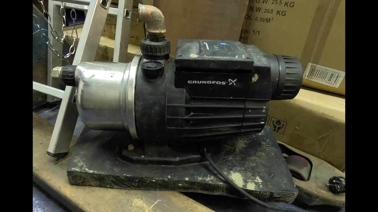 Насосная станция GRUNDFOS MQ3-35 - ремонт. Работает с перебоями.