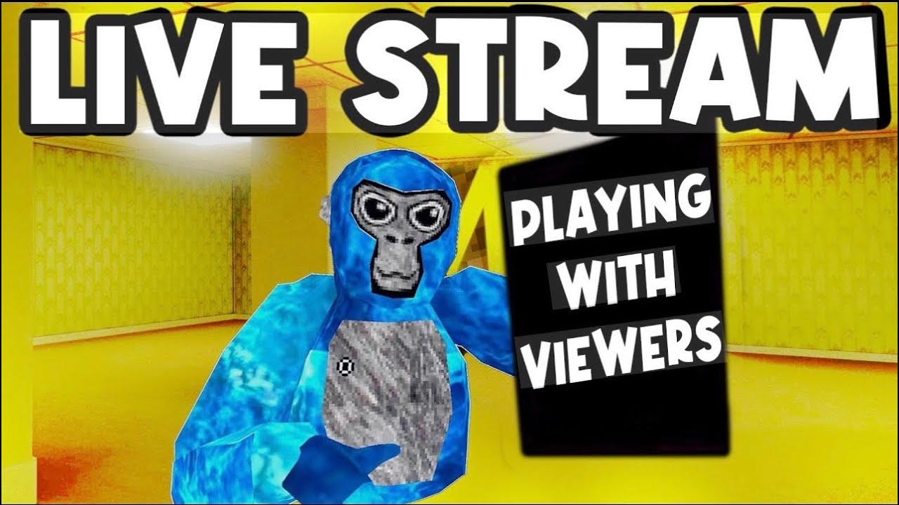 Gorilla tag Live with viewers