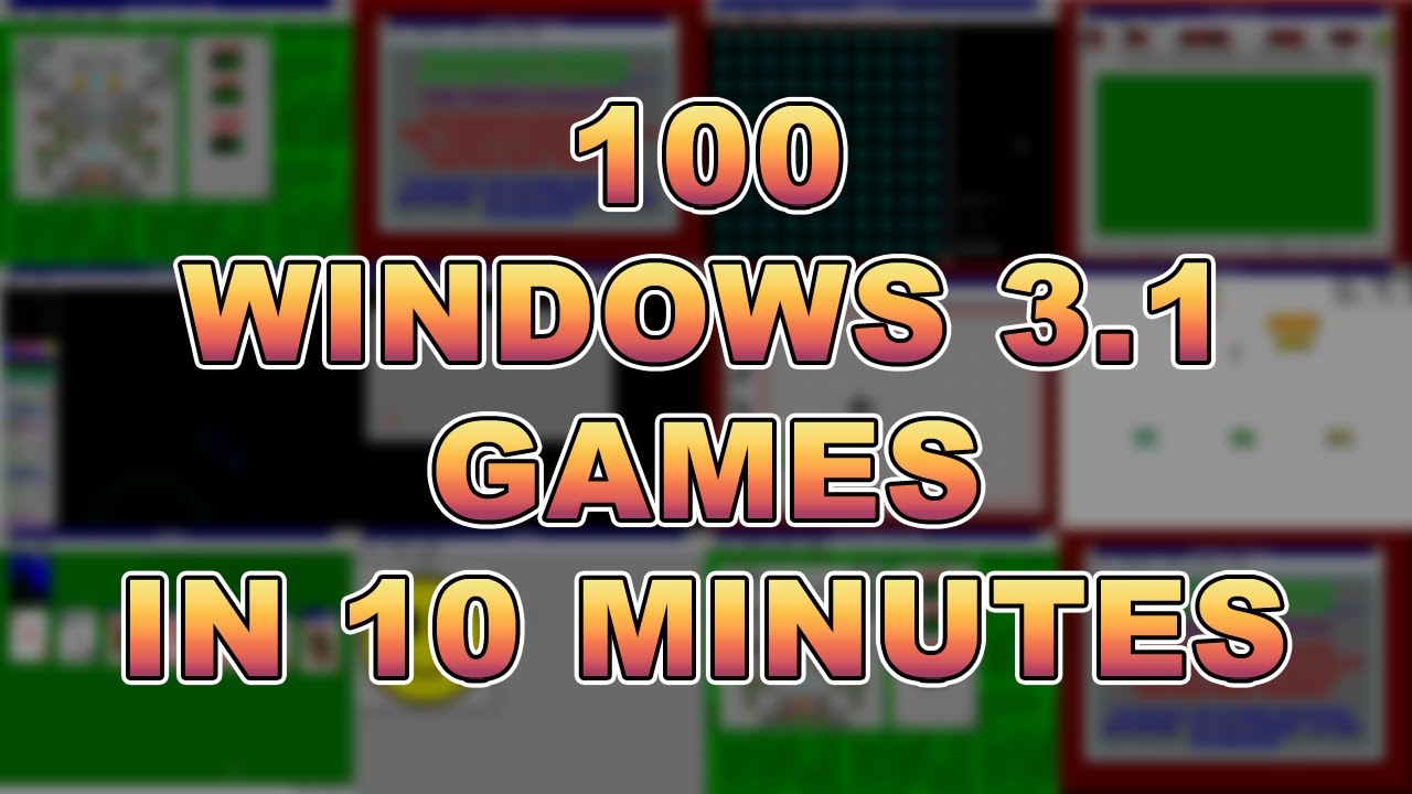 100 Windows 3.1 Games in 10 Minutes