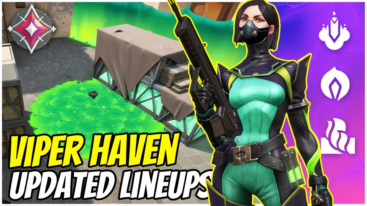 Updated Viper Haven Lineups + One-way Smokes - Valorant Guide