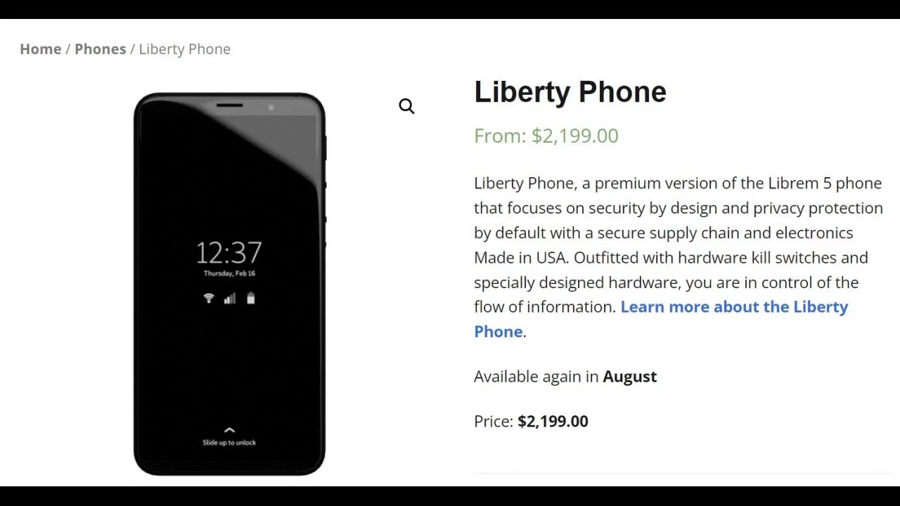 Почему я не куплю смартфон «Librem Liberty» от Purism... хотя мне нравится эта идея.