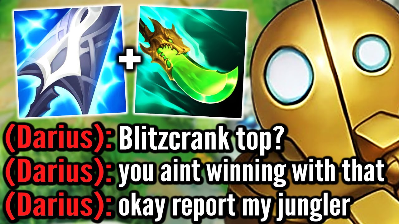 This guy thought I was trolling with Blitzcrank top... so I had to teach him a lesson