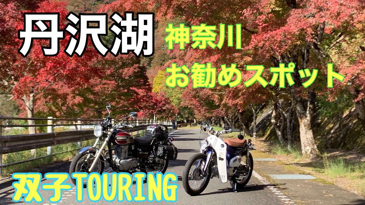 【双子】ツーリング神奈川丹沢湖に紅葉を見に行く#バイク #カブ #カブ主 #エストレヤ #もみじ #紅葉#神奈川県 