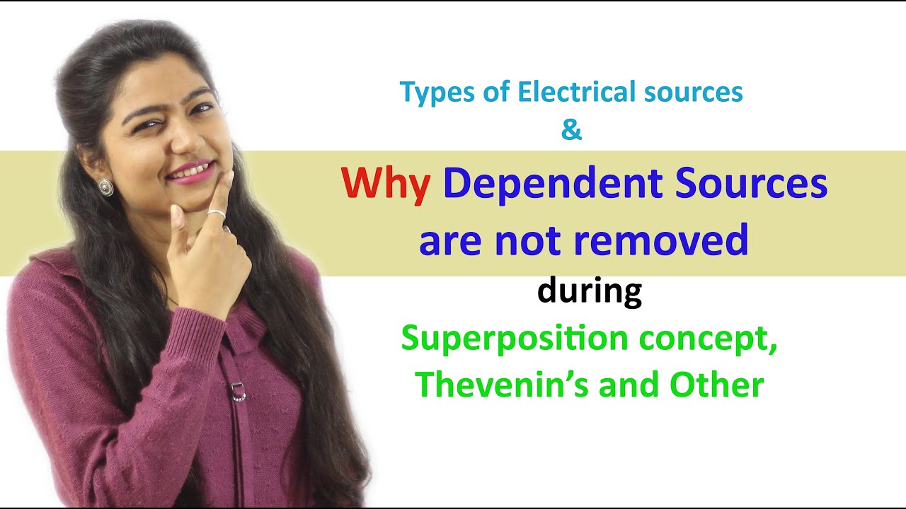 Why Dependent sources are not removed from the circuit & Types of Sources | PiSquare Academy