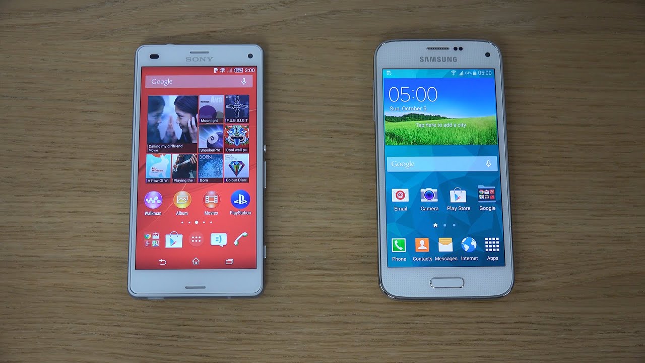 Sony Xperia Z3 Compact vs. Samsung Galaxy S5 Mini - Review (4K)