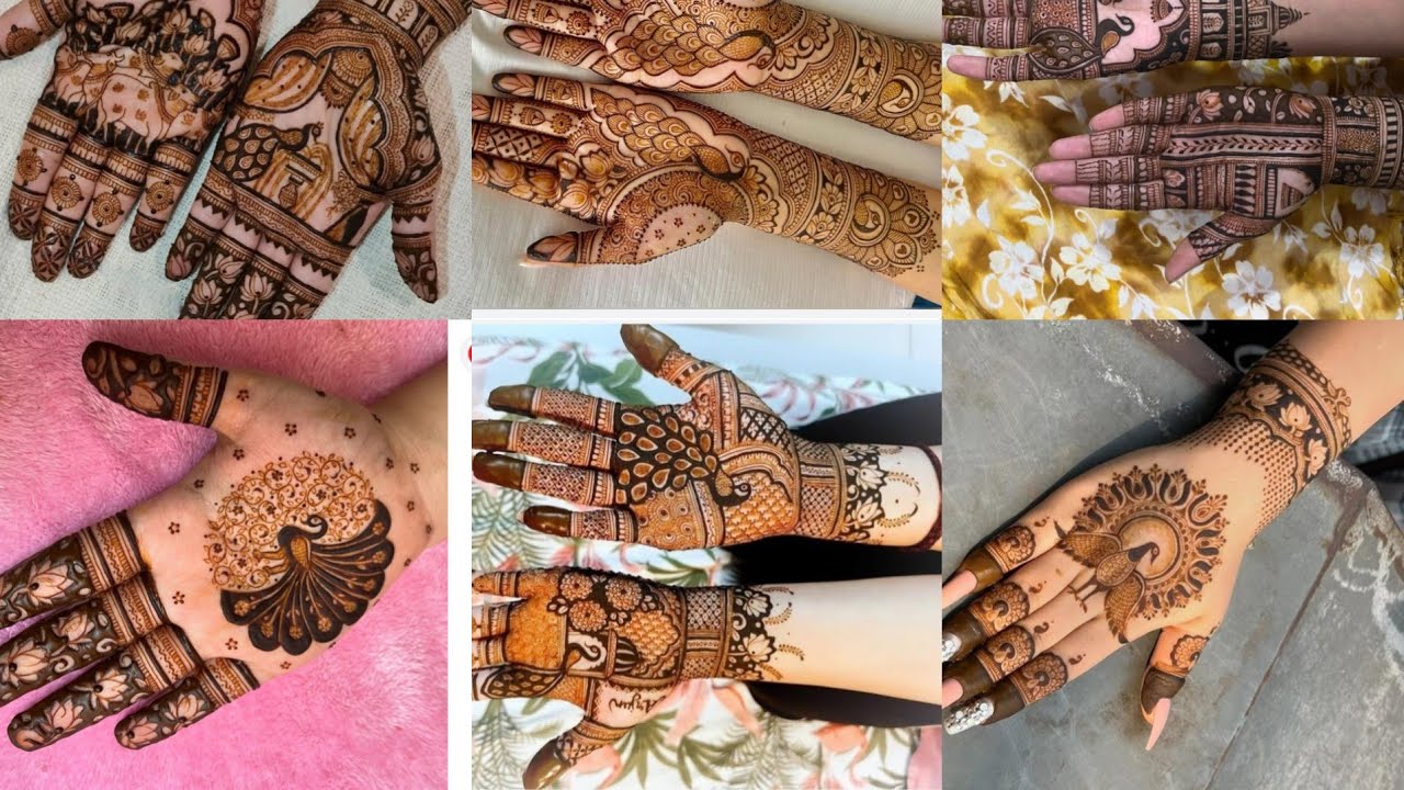 Top 25 beautiful peacock mehndi designs! simple and easy mehndi designs! New mehndi design! 🦚❤️
