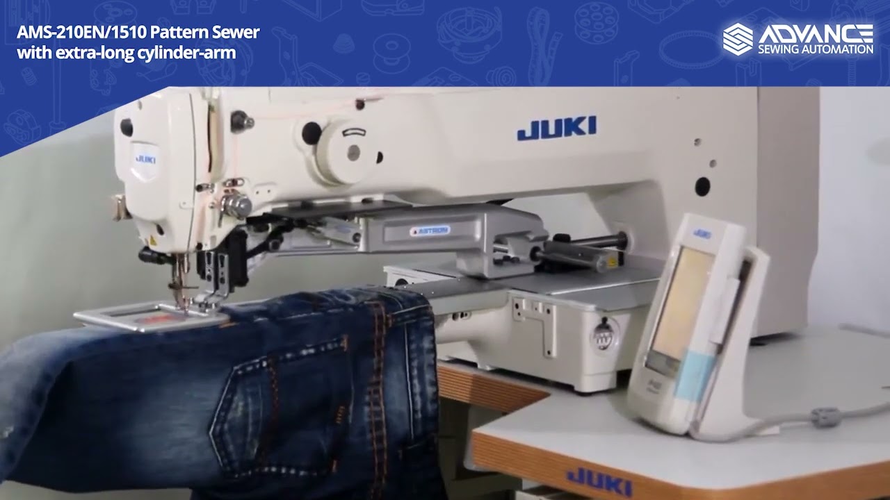 Juki AMS-210EN/1510 Cylinder-Bed Machine: Perfect Patterns Made Easy