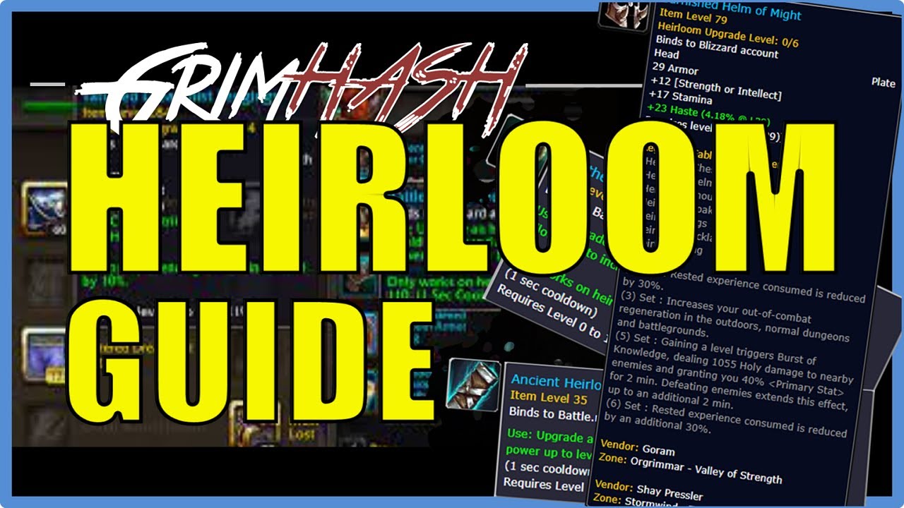 How to upgrade heirlooms and more! // WoW Dragonflight