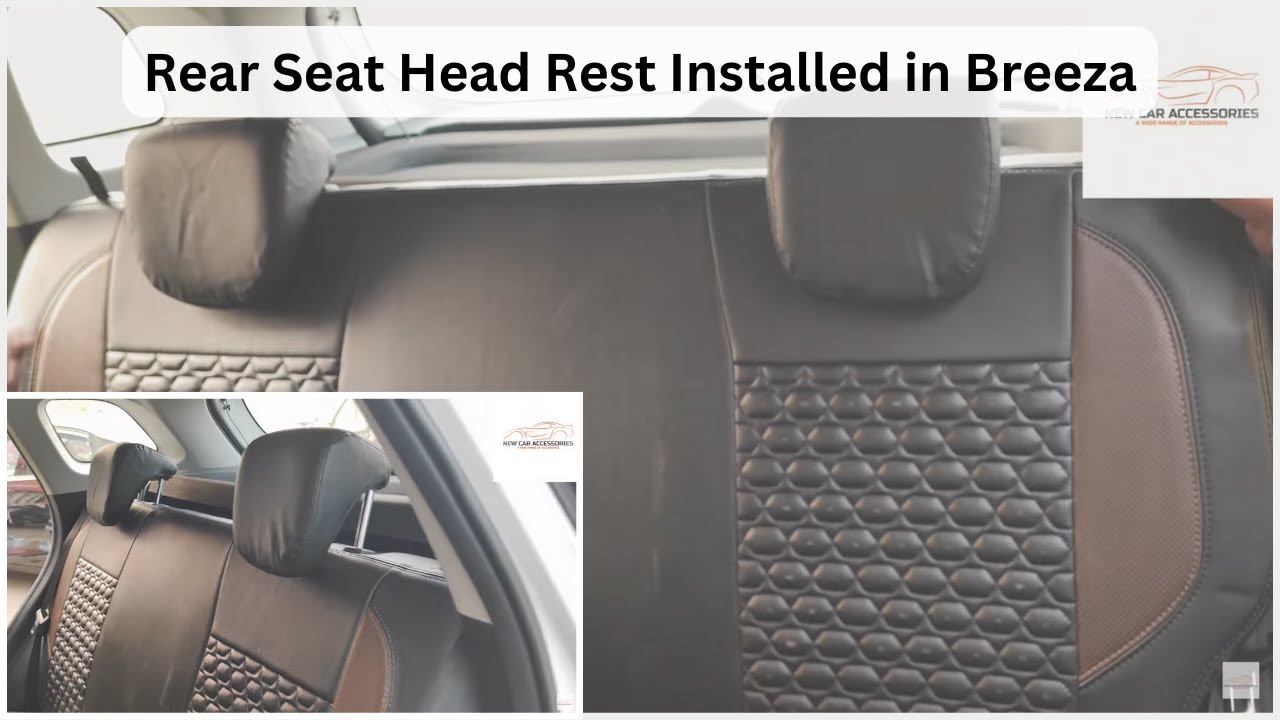 Rear Seat Headrest Installed in Breeza | Rear Headrest Installation| Maruti Suzuki Brezza