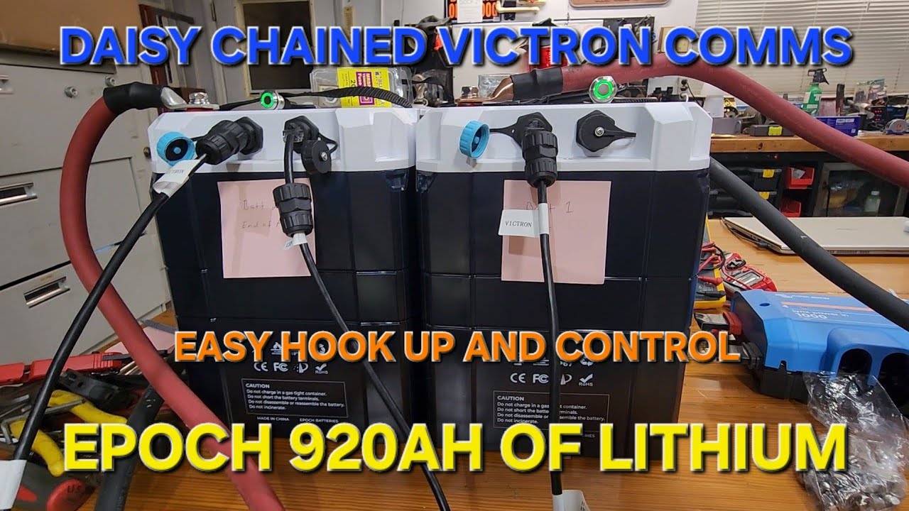 Литиевая батарея Epoch 460AH V1, подключаемая последовательно с помощью Victron Comm к Cerbo GX. ...