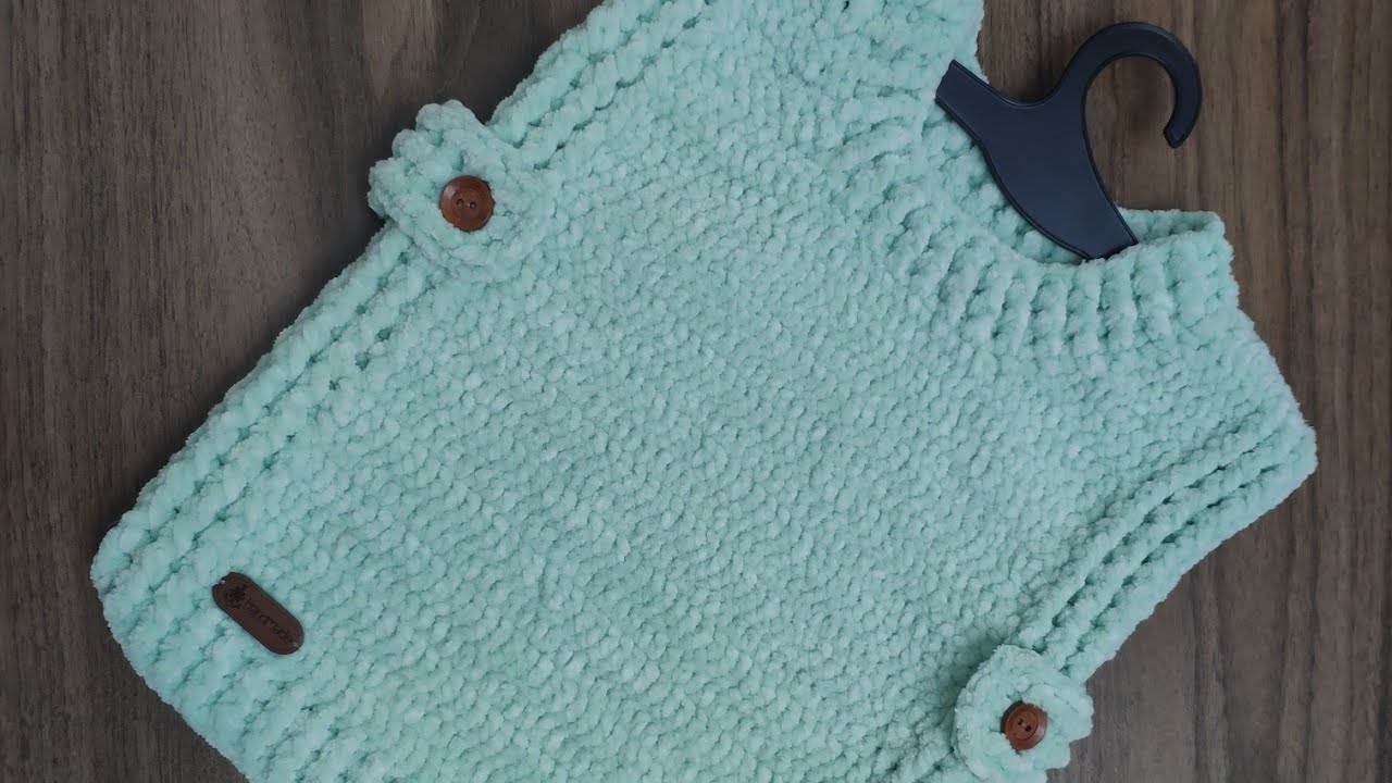 AYICIK  SÜVETER MODELİ TIĞ İŞİ 1 /2/3  YAŞA 🔴 Bebek örgüleri knittting pattern  crochet Önlük yelek