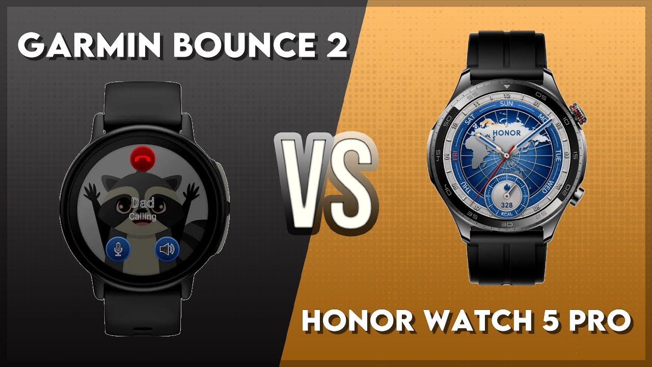 Сравнение Garmin Bounce 2 и Honor Watch 5 Pro