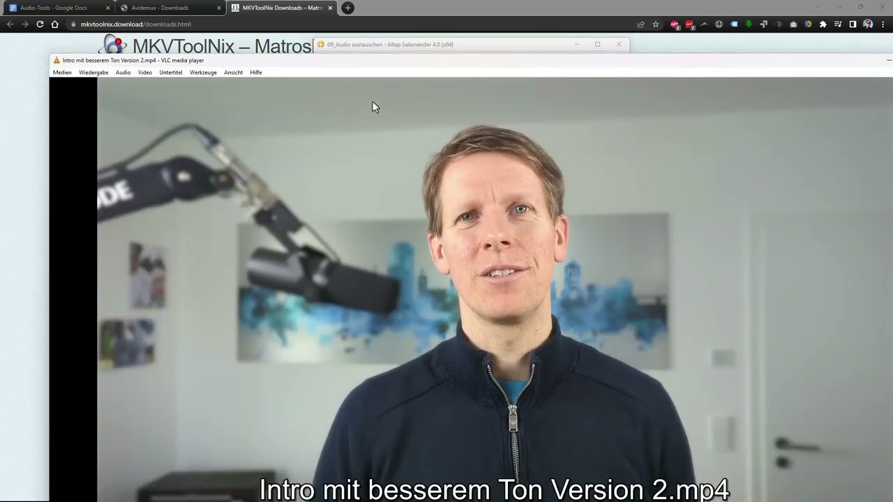 Audio-Aufnahmen verbessern: 09 | Audiospur austauschen, ohne Video neu zu rendern: 2...