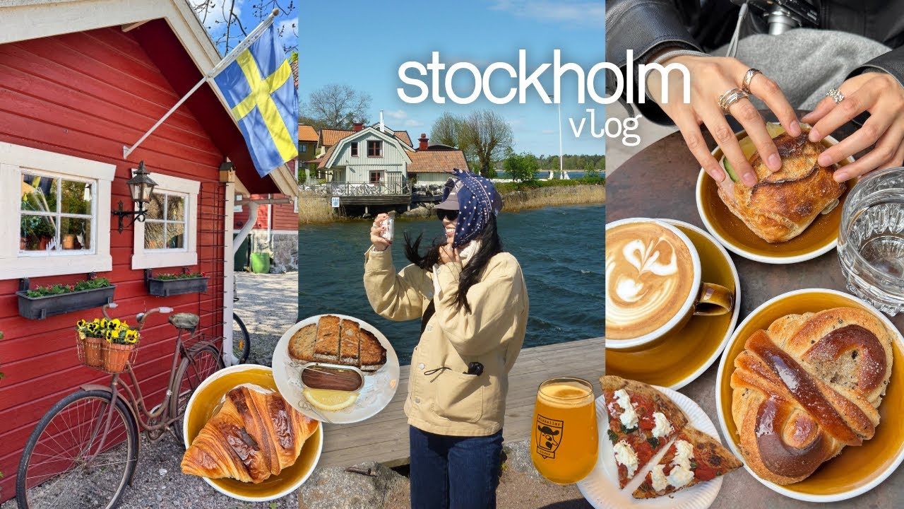 stockholm vlog | shopping, cafe hopping, vaxholm, sodermalm, good eats