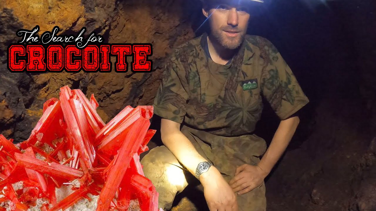 Mining for rare crocoite crystals in Tasmania the reopening of an old adit!!!