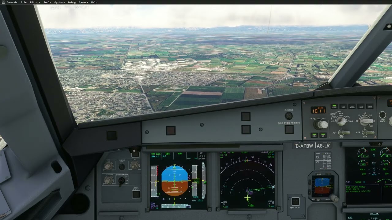 A320neo landing in Christchurch