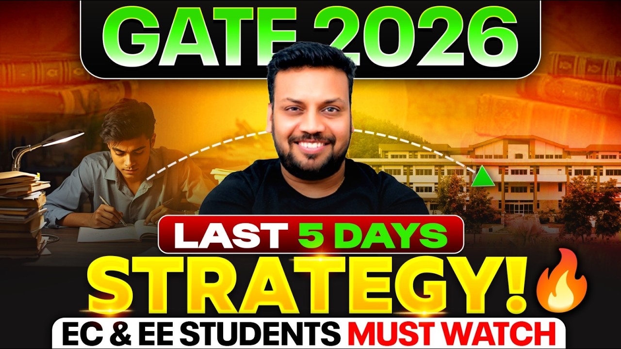 GATE2026 Last 5Days Strategy | EC & EE Student Must Watch !! by ANKUR SHARMA Sir