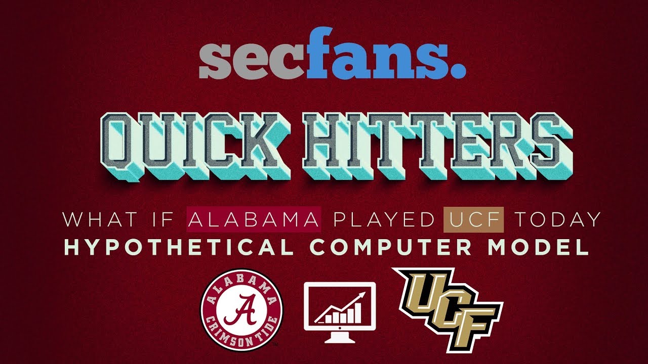 Alabama vs UCF Hypothetical (Computer Model) Preview If They Played Today