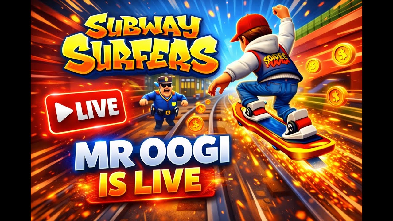 🚨Mr OOGI IS LIVE 🔴Subway surfers 🔥 |  #subwaysurfers #subway #SubwaySurfersLive #shortsfeed