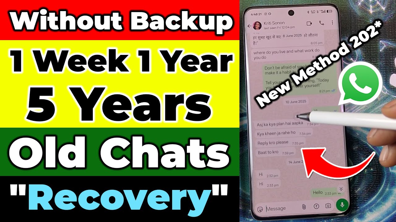 How To Recover Deleted Chats On WhatsApp Without Backup 2025 Recover WhatsApp Deleted Messages