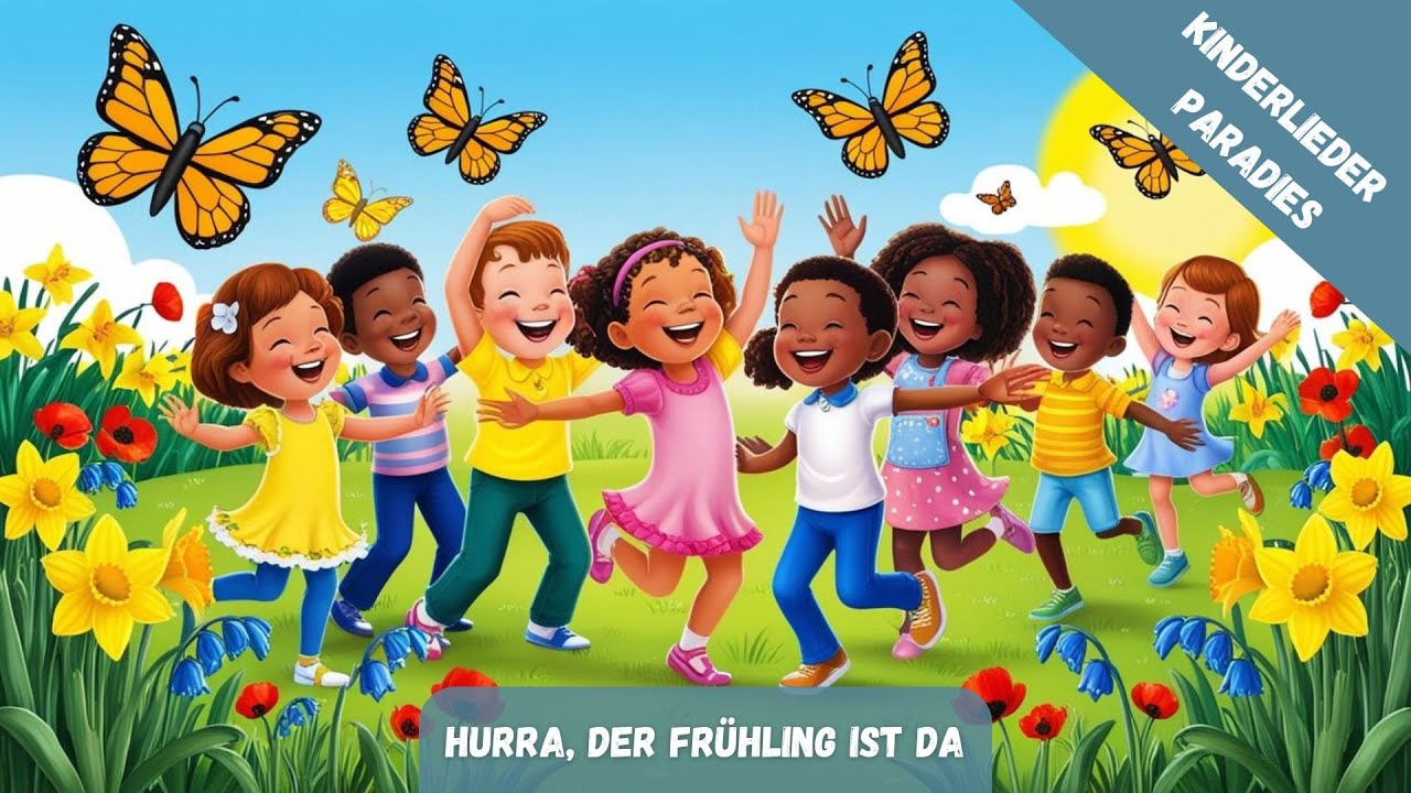Hurra, der Frühling ist da! 🌼 | fröhliches Frühlingslied für Kinder | Kinderlieder Paradies