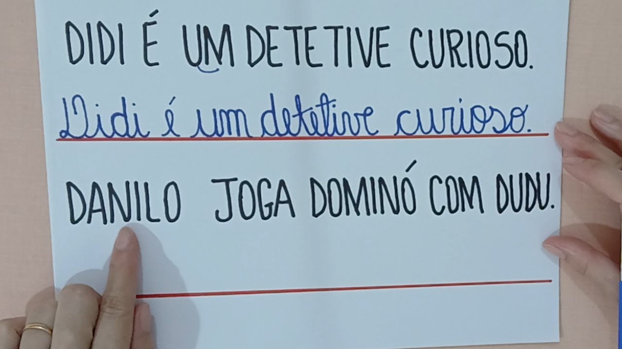 Aprendendo a Ler e escrever Letra cursiva 41ª Aula - Lendo e escrevendo frases - EJA - Alfabetização