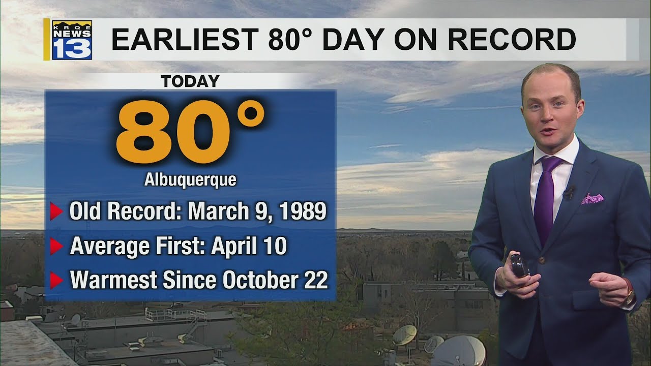 Albuquerque sees its earliest 80° day on record