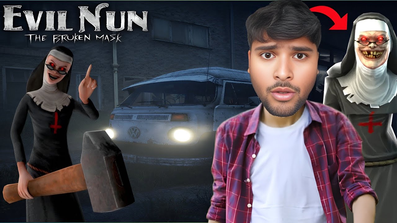 Evil Nun The Broken Mask 😷 | Evil Nun | Evil Nun Van Escape | Evil nun Horror gameplay #evilnun 