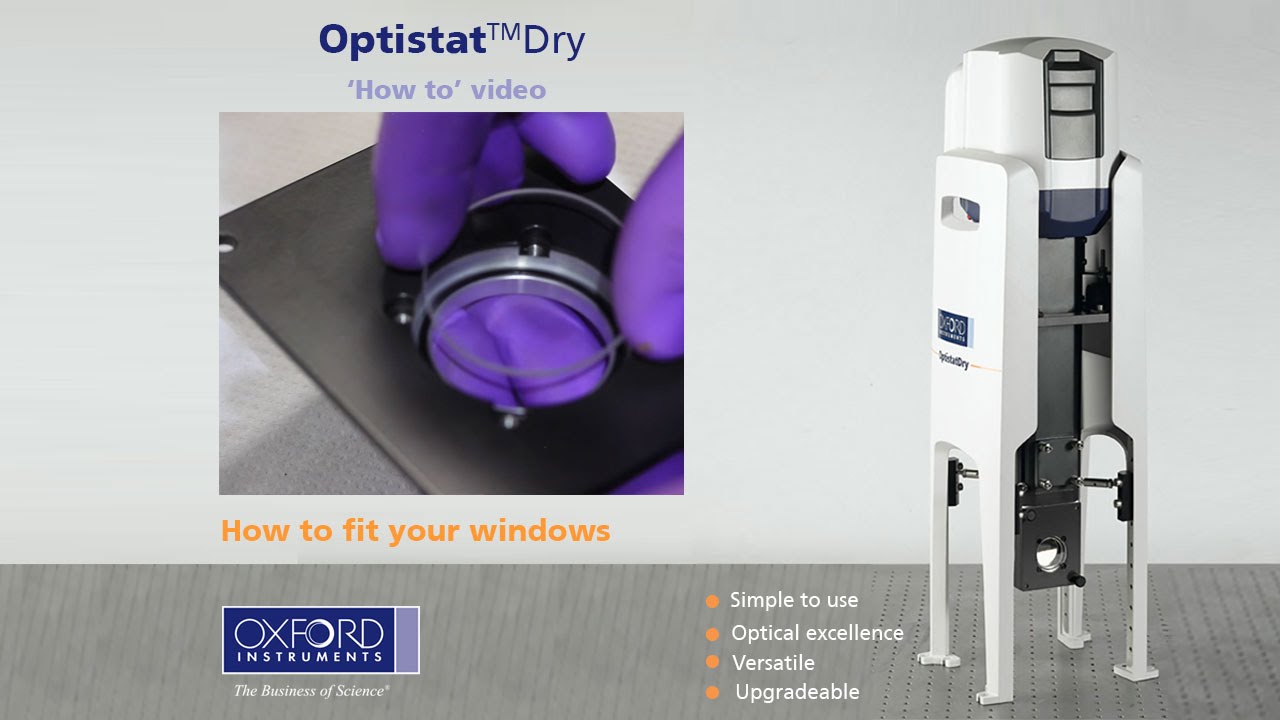 OptistatDry &ndash; cryogen free optical cryostat: How to fit your windows
