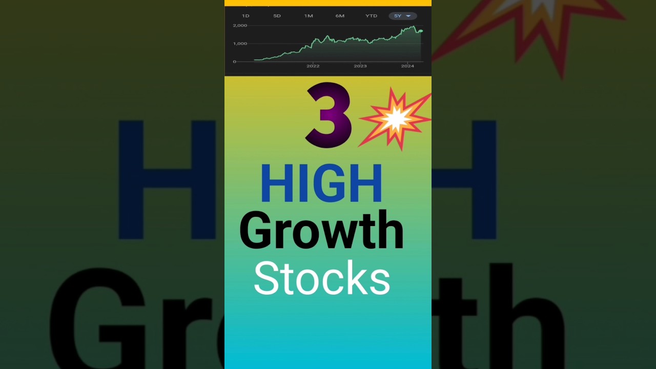 तीन हाई ग्रोथ शेयर || three high growth stocks #stockmarket #stocks #shorts #ytshorts