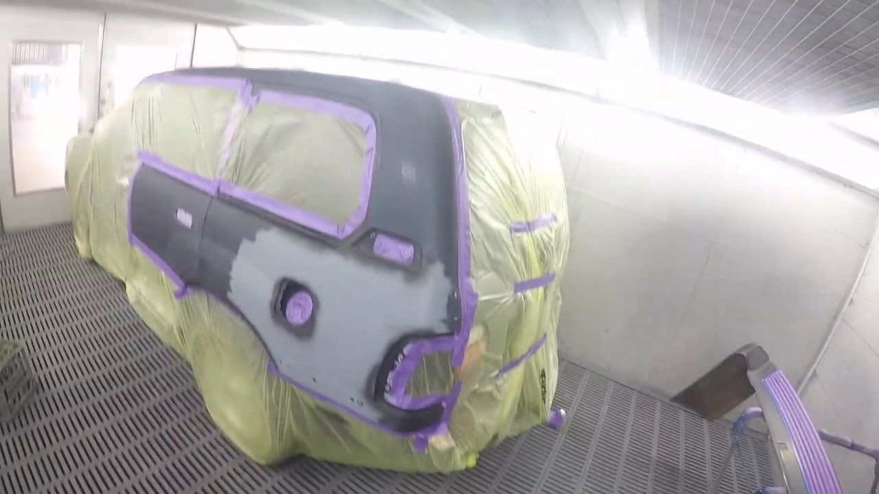 Painting a Landcruiser