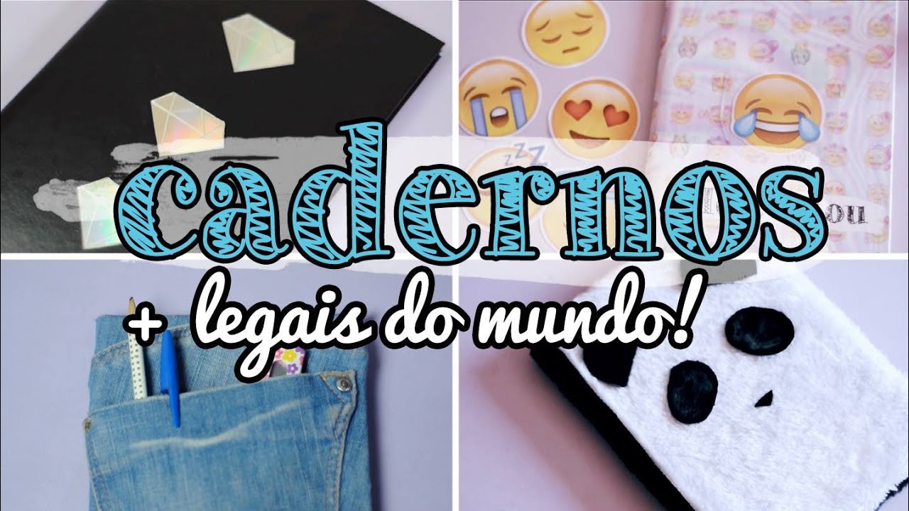 DIY Customiza&ccedil;&atilde;o de Cadernos - 4 ideias incr&iacute;veis!!!