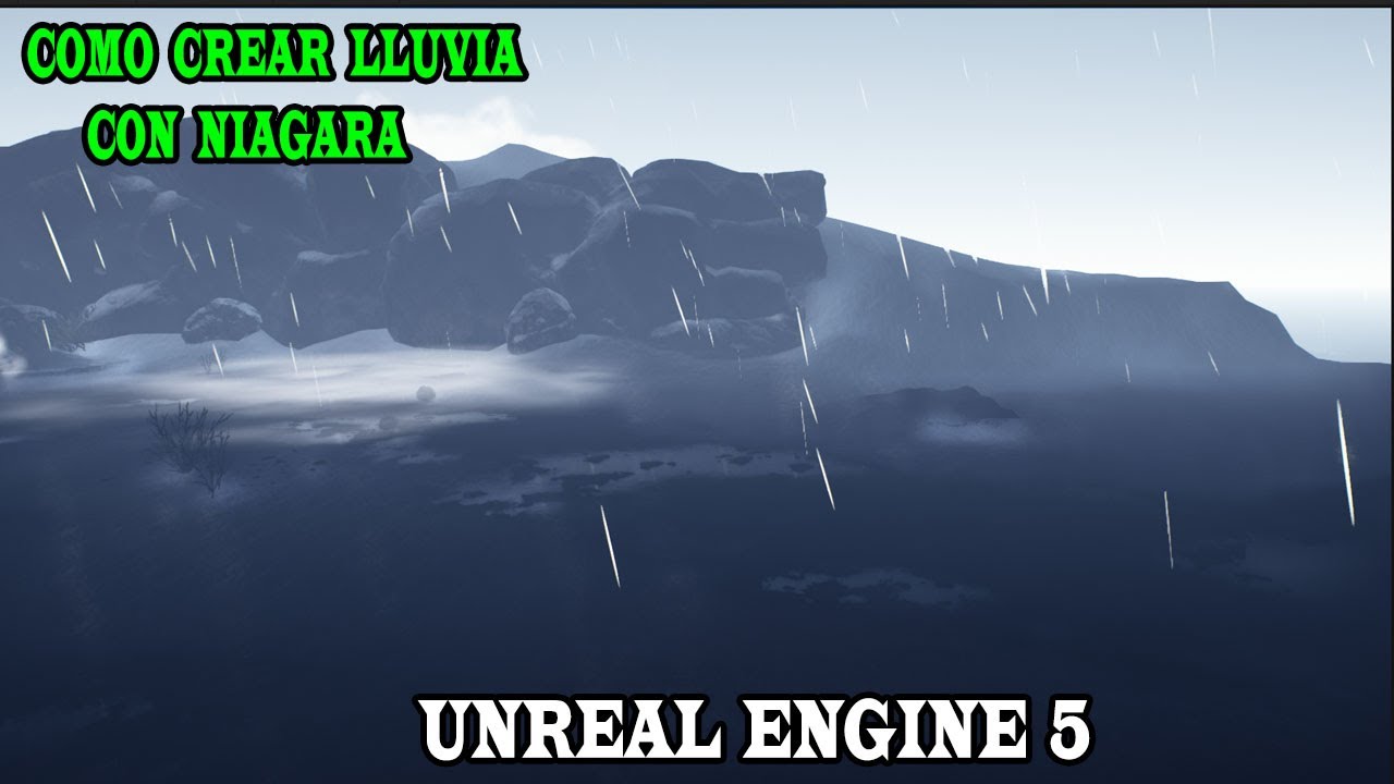 COMO CREAR/HACER LLUVIA CON EL NUEVO SISTEMA NIAGARA EN UNREAL ENGINE 5 UE5 zaragevoHD