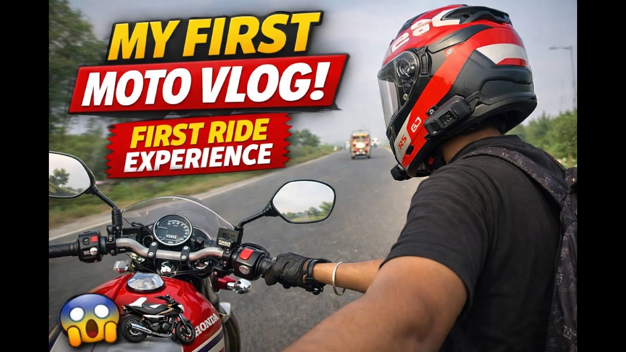 👉 My First Moto Vlogging Experience | First Ride Moto Vlog | Beginner Moto Vlogger