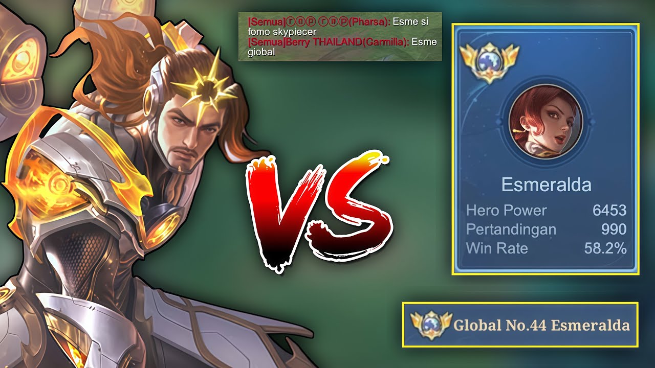 SERIUS GLOBAL ESMERALDA GAMEPLAYNYA KEK GINI ?? LAPU LAPU VS ESMERALDA - MOBILE LEGENDS