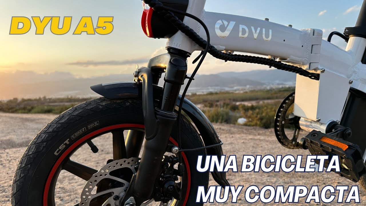 Una Bicicleta ELÉCTRICA muy COMPACTA Review DYU A5