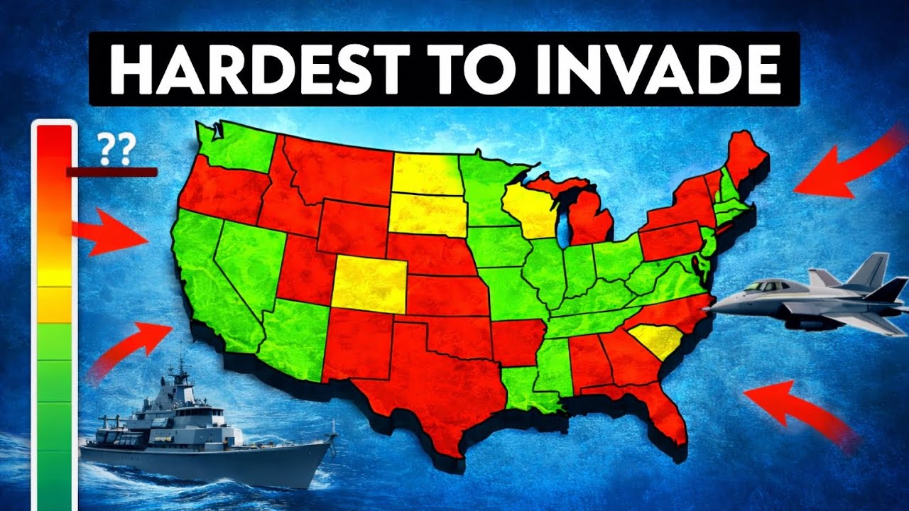 Which State Is a Nightmare to Invade? Top 15 Ranked