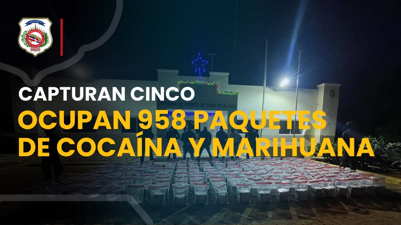 CAPTURAN CINCO Y OCUPAN OTROS 732 PAQUETES DE PRESUNTA COCAÍNA Y 226 DE MARIHUANA