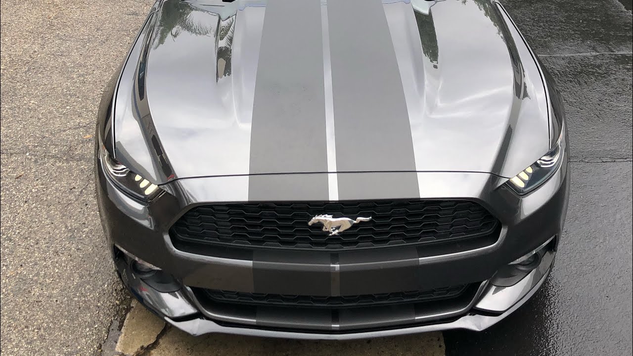 Mustang Racing Stripe Install using a Harbor Freight Laser!