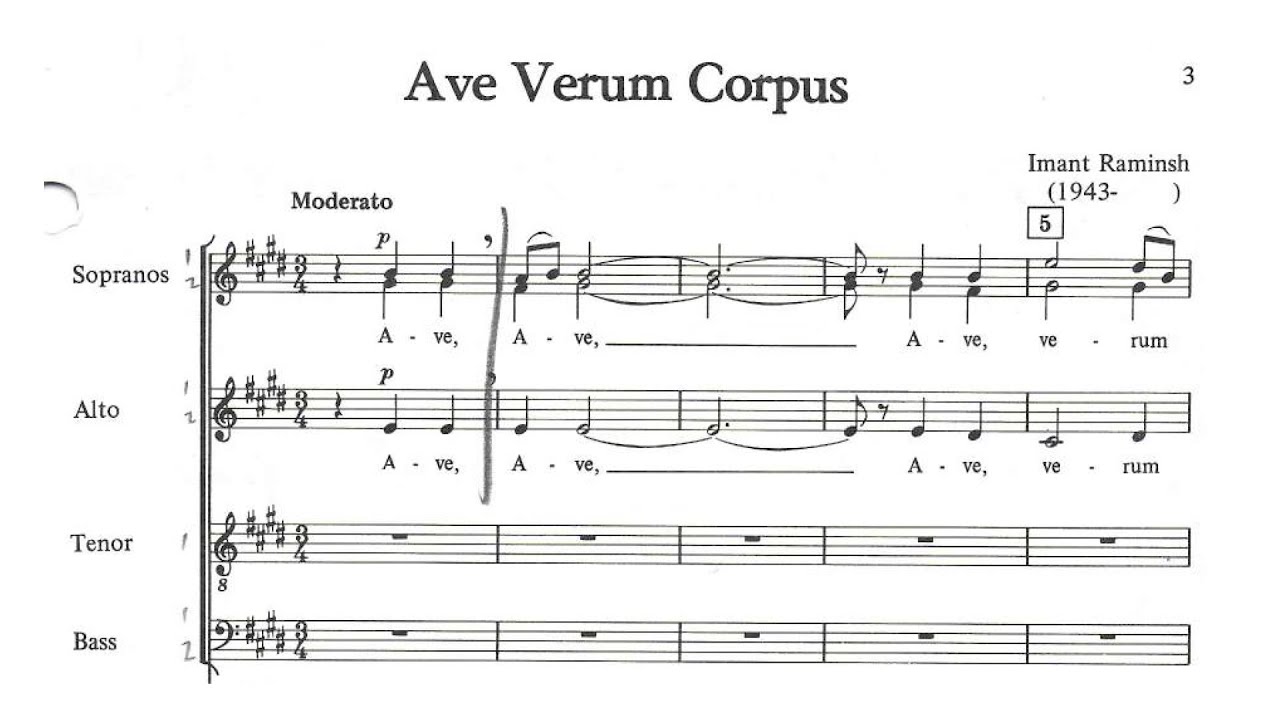 Ave Verum Corpus Raminsh Learning Video