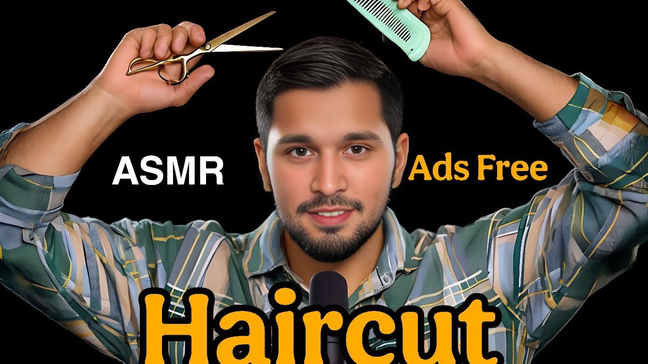 HINDI ASMR Haircut - ADS FREE ASMR  | Indian Barber | | Amazing haircut with brand new equipment